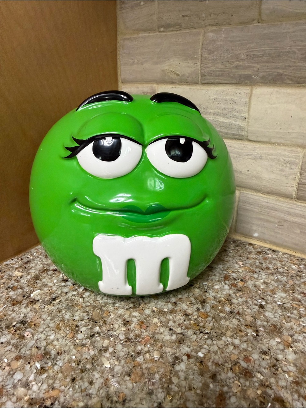 M&M'S Green Female Character Ceramic Candy Coookie Jar